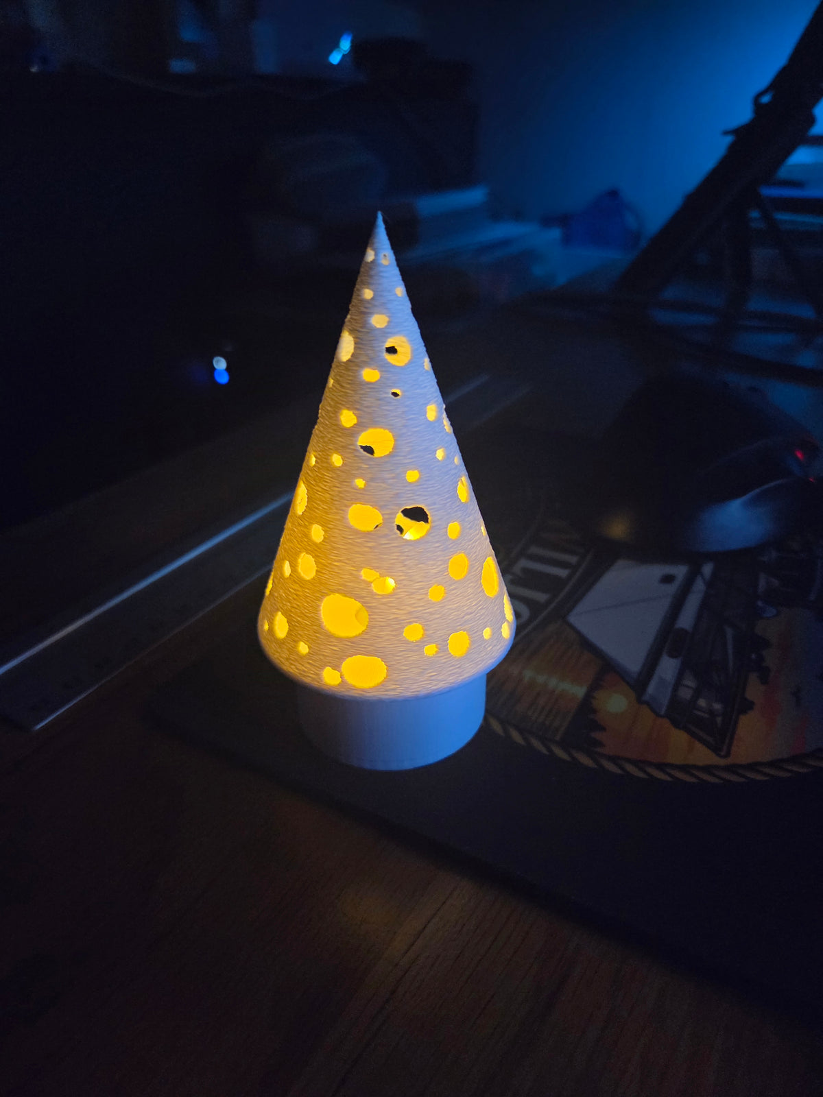 Kerstboom voor theelichtjes.