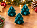 Set mini kerstboompjes.