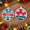 Kerst hanger met naam
